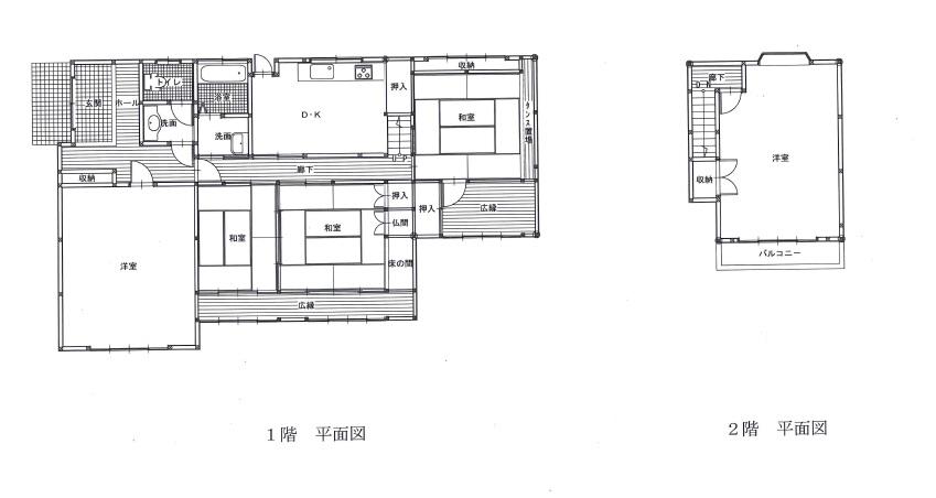 Floor plan. 12 million yen, 5DK, Land area 352 sq m , Building area 173.58 sq m