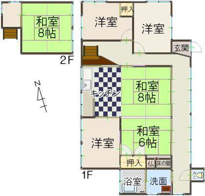 Floor plan. 6.8 million yen, 6DK, Land area 577.97 sq m , Building area 100 sq m