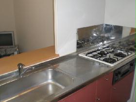 Kitchen. Gas stove 3-neck with the spacious kitchen