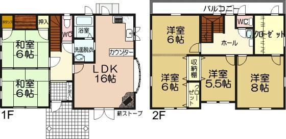 Floor plan. 13.8 million yen, 6LDK + S (storeroom), Land area 439 sq m , Building area 151.5 sq m