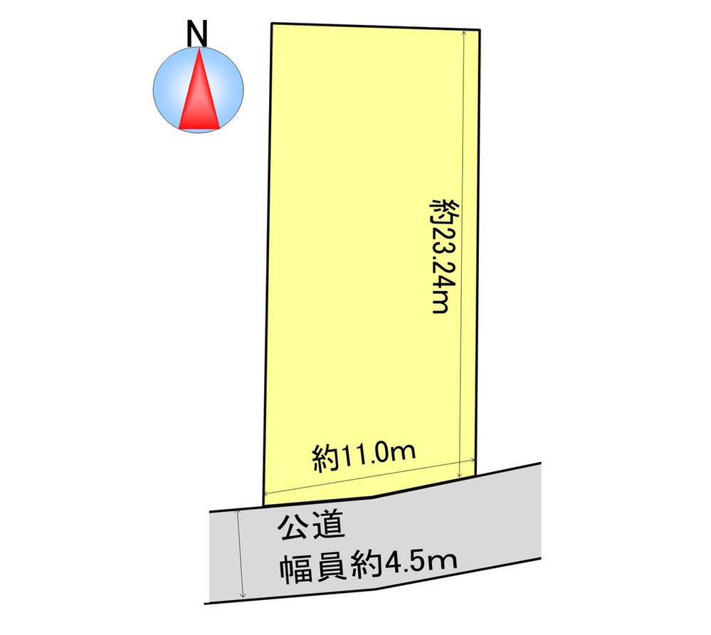 Compartment figure. Land price 5.5 million yen, Land area 266.33 sq m