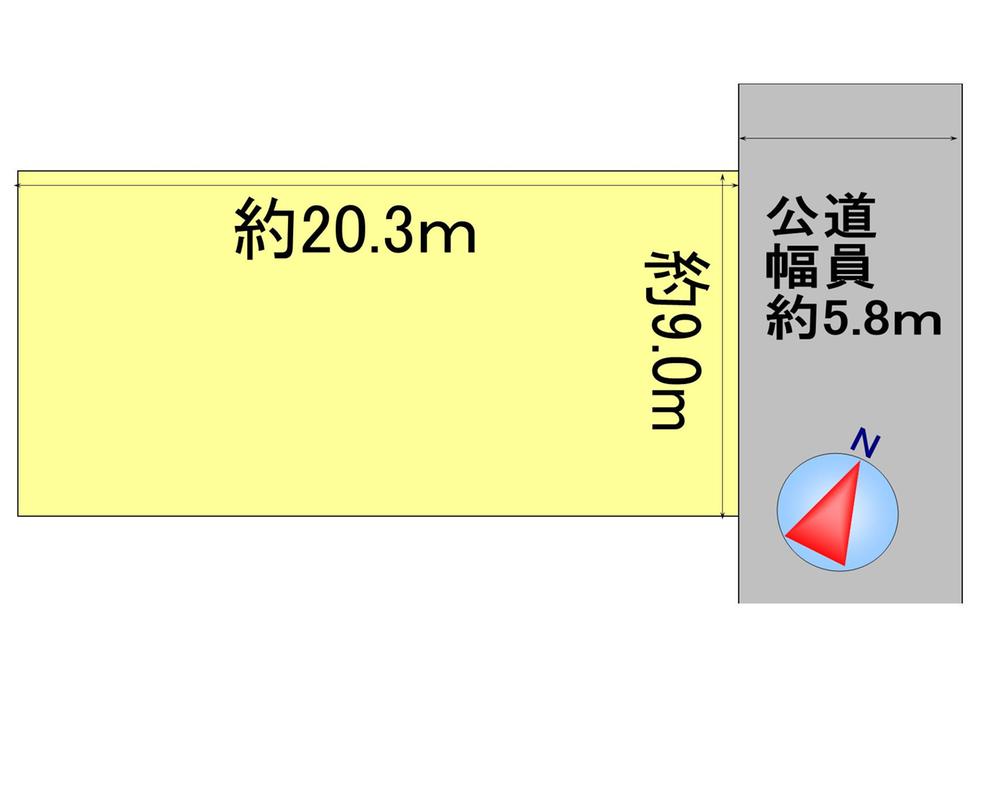 Compartment figure. Land price 7.5 million yen, Land area 182.65 sq m