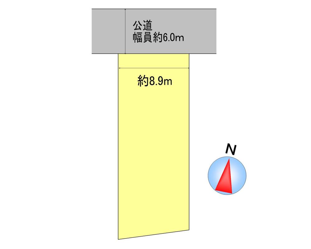 Compartment figure. Land price 9.8 million yen, Land area 204.71 sq m