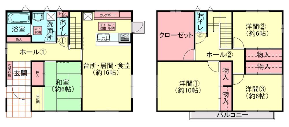 Floor plan. 11.3 million yen, 4LDK + S (storeroom), Land area 269.61 sq m , Building area 129.17 sq m