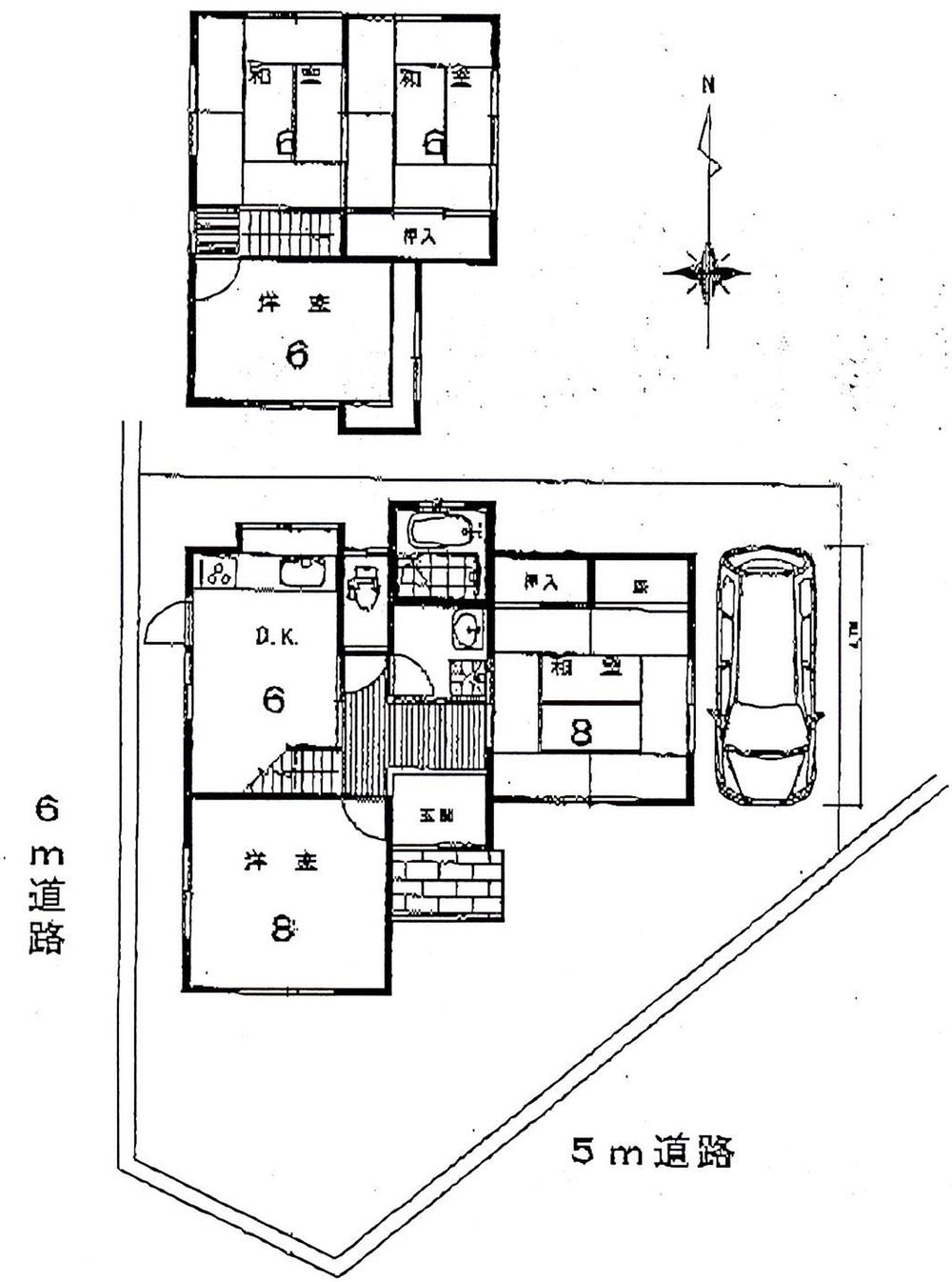 Floor plan. 24,800,000 yen, 5DK, Land area 149.59 sq m , Building area 89.1 sq m
