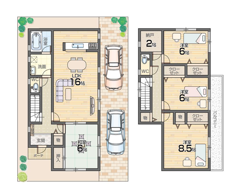 Floor plan. (No. 1 point), Price 24,800,000 yen, 4LDK+S, Land area 114.2 sq m , Building area 106.11 sq m