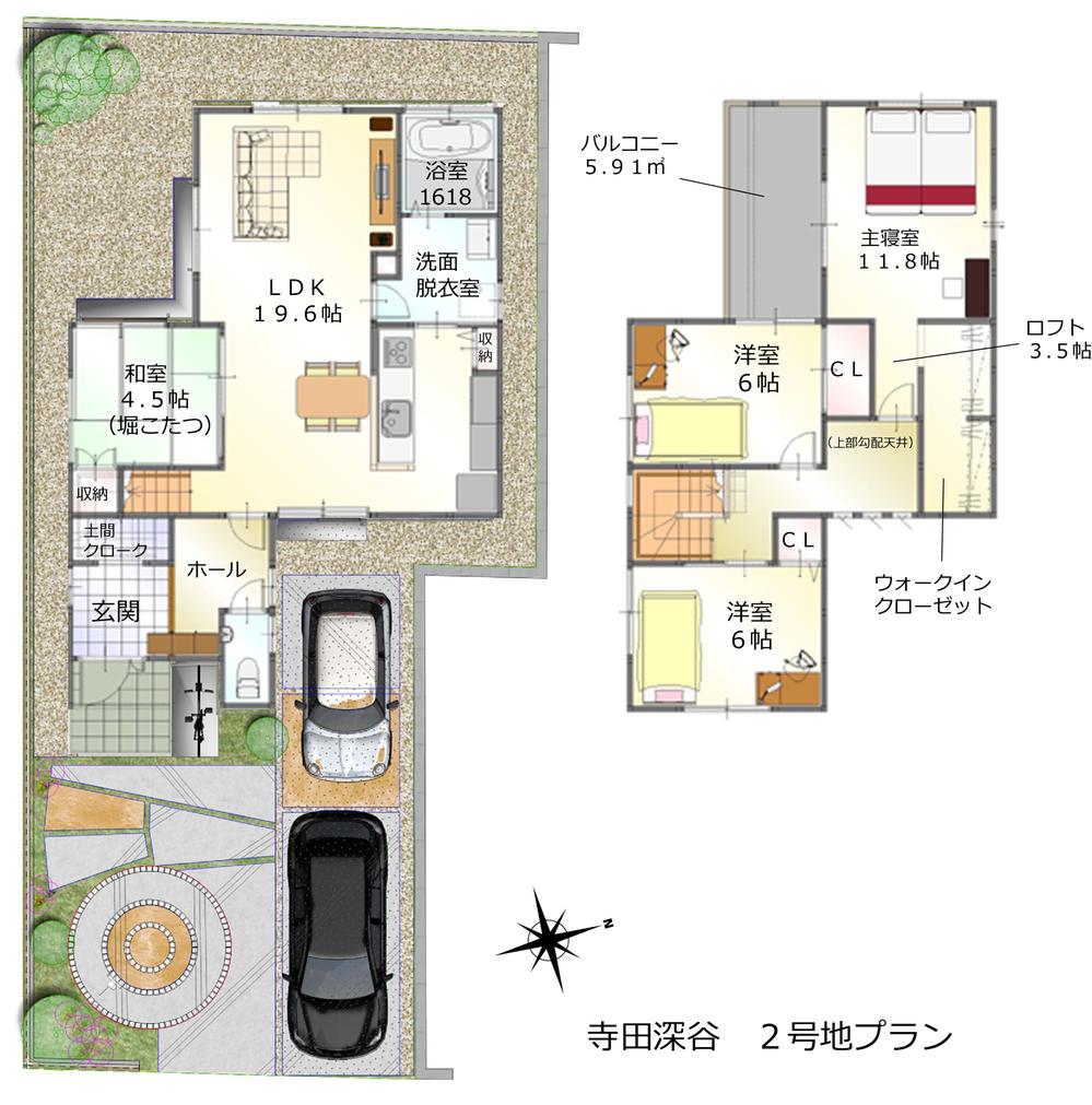 Floor plan. (No. 2 locations), Price 32,676,000 yen, 4LDK, Land area 168.84 sq m , Building area 112.4 sq m