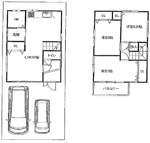 Floor plan. 19.9 million yen, 3LDK, Land area 86.64 sq m , Building area 76.95 sq m