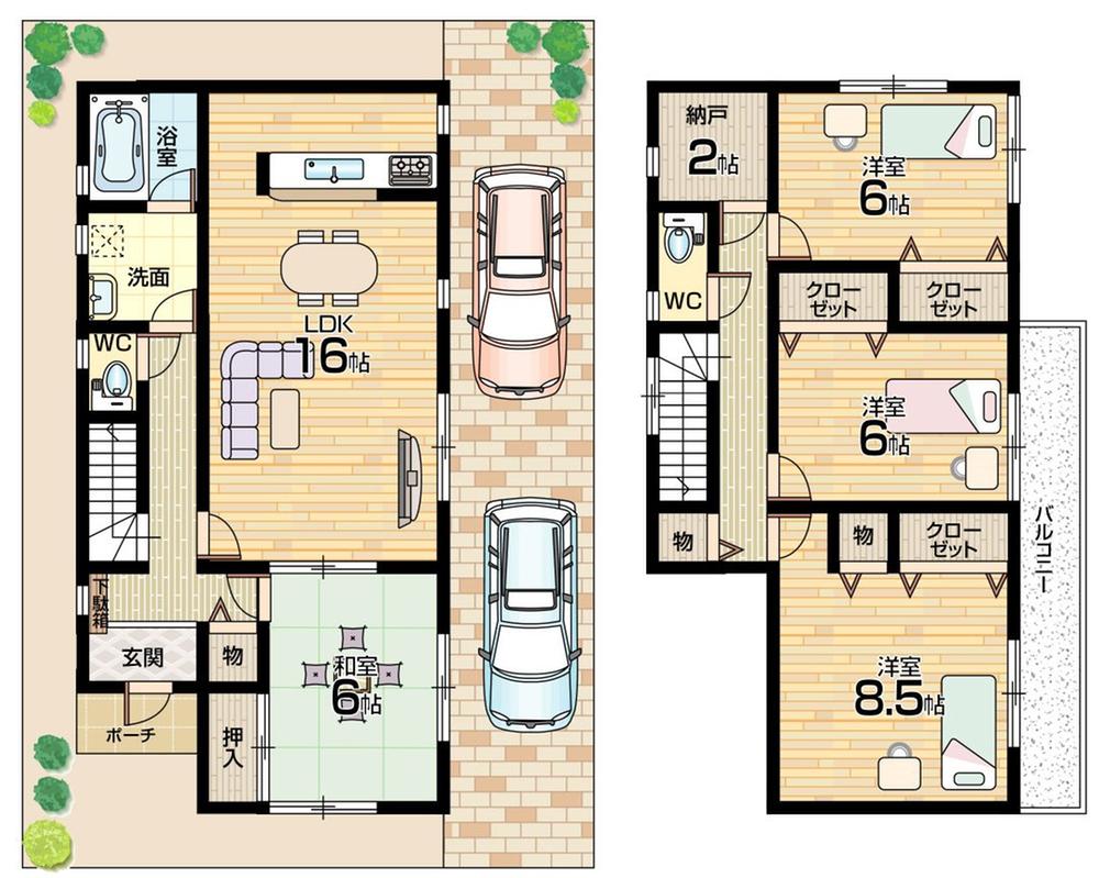 Floor plan. (No. 1 point), Price 24,800,000 yen, 4LDK, Land area 114.2 sq m , Building area 106.11 sq m