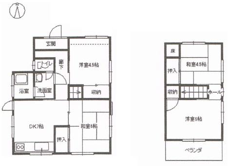 Floor plan. 16.8 million yen, 4DK, Land area 99.52 sq m , Building area 68.09 sq m