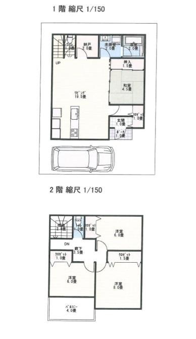 Building plan example (floor plan). Because it is free design, This floor plan is is not an absolute. 