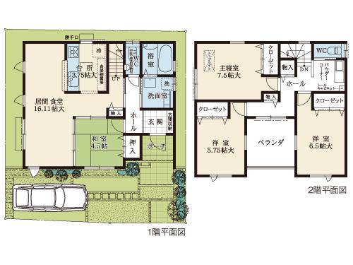 Floor plan. (No. 10 locations), Price 34,507,000 yen, 4LDK, Land area 100.03 sq m , Building area 100.84 sq m
