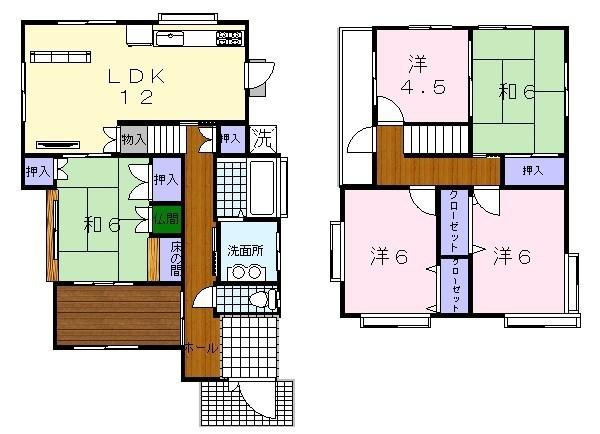 Floor plan. 18,800,000 yen, 5LDK, Land area 110.54 sq m , Please check Come 5LDK interior of the building area 109.29 sq m enhancement! 