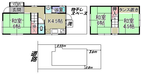 Compartment figure. Land price 8.8 million yen, Land area 83.13 sq m