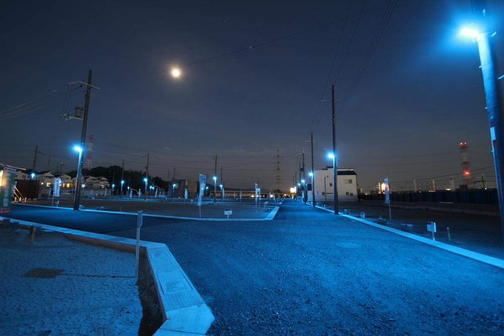 Local photos, including front road. First blue security lights adopt Kyoto! 