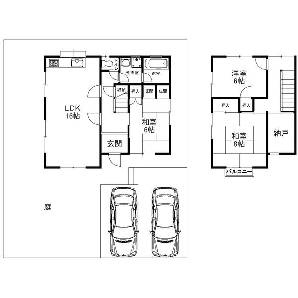 Floor plan. 11.8 million yen, 3LDK+S, Land area 182.98 sq m , Building area 93.57 sq m