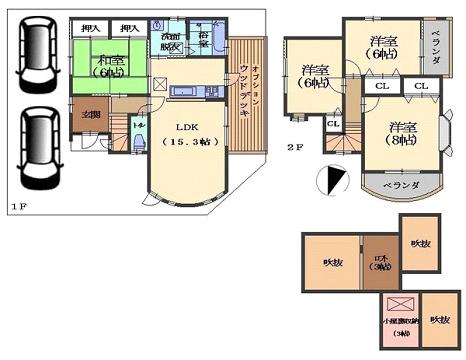 Floor plan. (No. 28 locations), Price 26.5 million yen, 4LDK, Land area 110.29 sq m , Building area 92.57 sq m