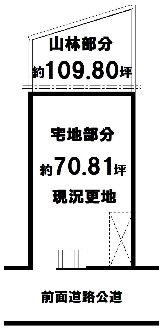 Compartment figure. Land price 13,900,000 yen, Land area 597.1 sq m