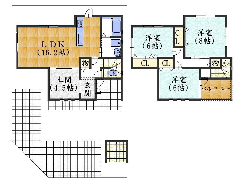 Floor plan. 28,409,000 yen, 3LDK + S (storeroom), Land area 142.16 sq m , Attached to the building area 93.95 sq m corner lot ventilation ・ You can architecture in your favorite floor plan for the lighting good building free plan. 