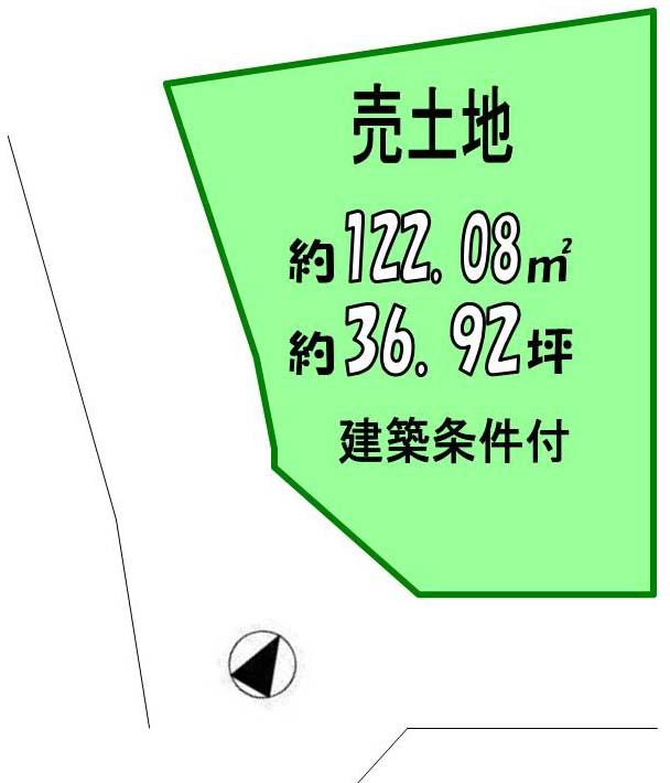 Compartment figure. Land price 13.7 million yen, Land area 122.08 sq m