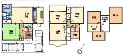 Floor plan. (No. 1 point), Price 26,800,000 yen, 4LDK, Land area 102.4 sq m , Building area 100.71 sq m