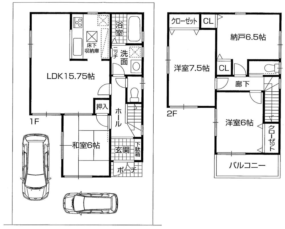 Floor plan. 24,800,000 yen, 4LDK, Land area 103.86 sq m , Building area 95.17 sq m
