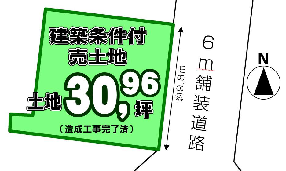 Compartment figure. Land price 10 million yen, Land area 102.38 sq m