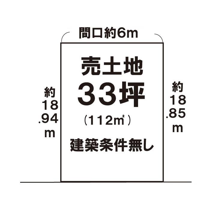 Compartment figure. Land price 1.6 million yen, Land area 112 sq m