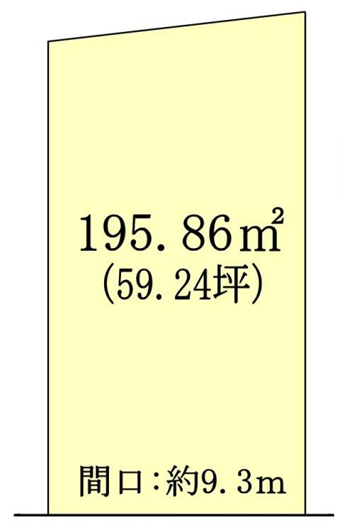 Compartment figure. Land price 13.8 million yen, Land area 195.86 sq m Floor