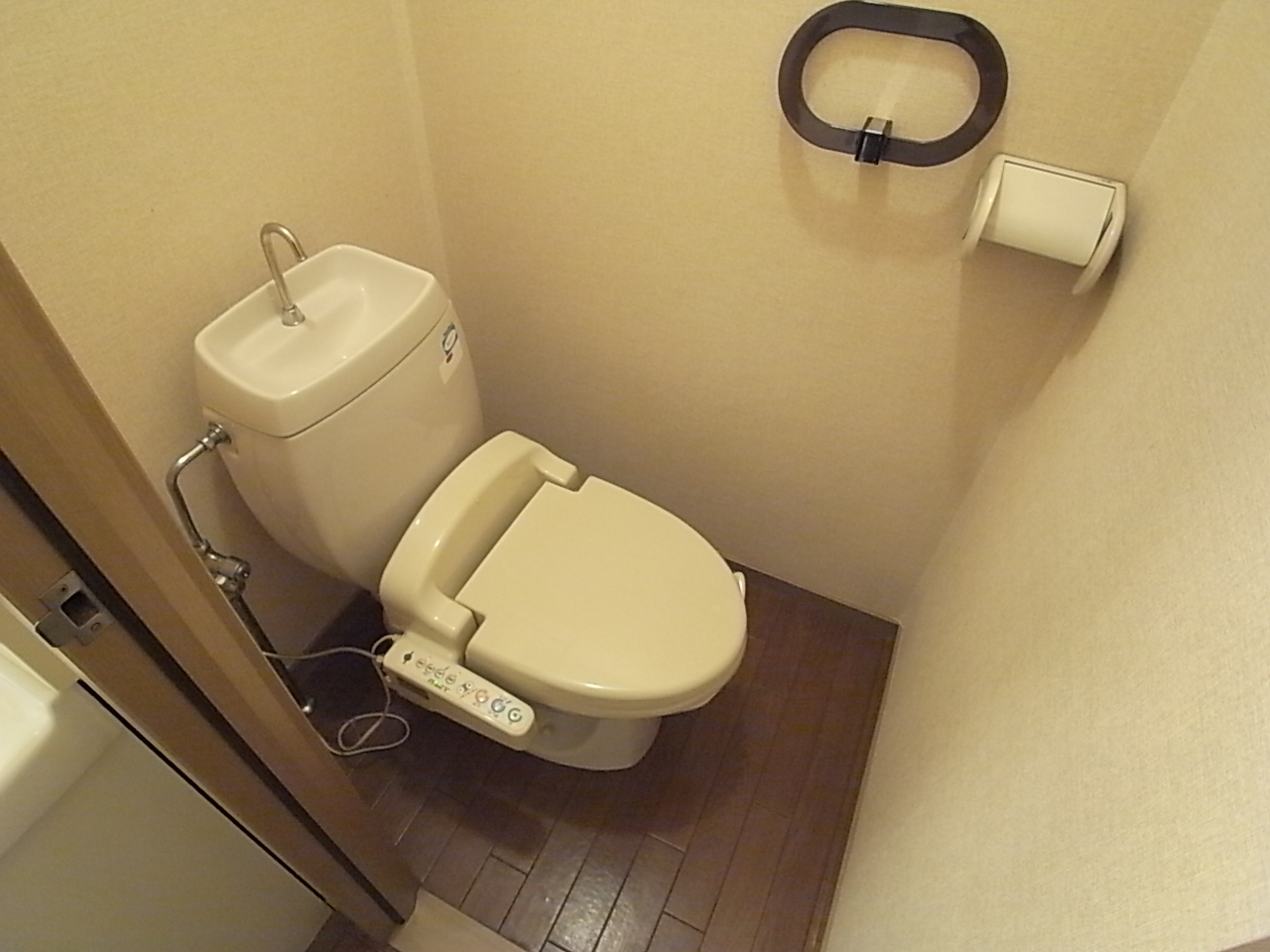 Toilet. With a happy warm water washing toilet seat ☆
