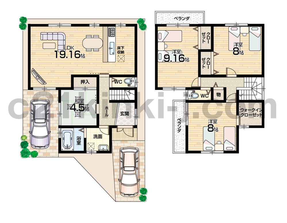 Floor plan. (Version  9), Price 17.1 million yen, 4LDK, Land area 106.68 sq m , Building area 112.32 sq m