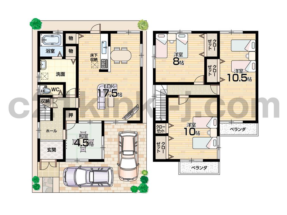 Floor plan. (Version  2), Price 18 million yen, 4LDK, Land area 104.18 sq m , Building area 115.02 sq m