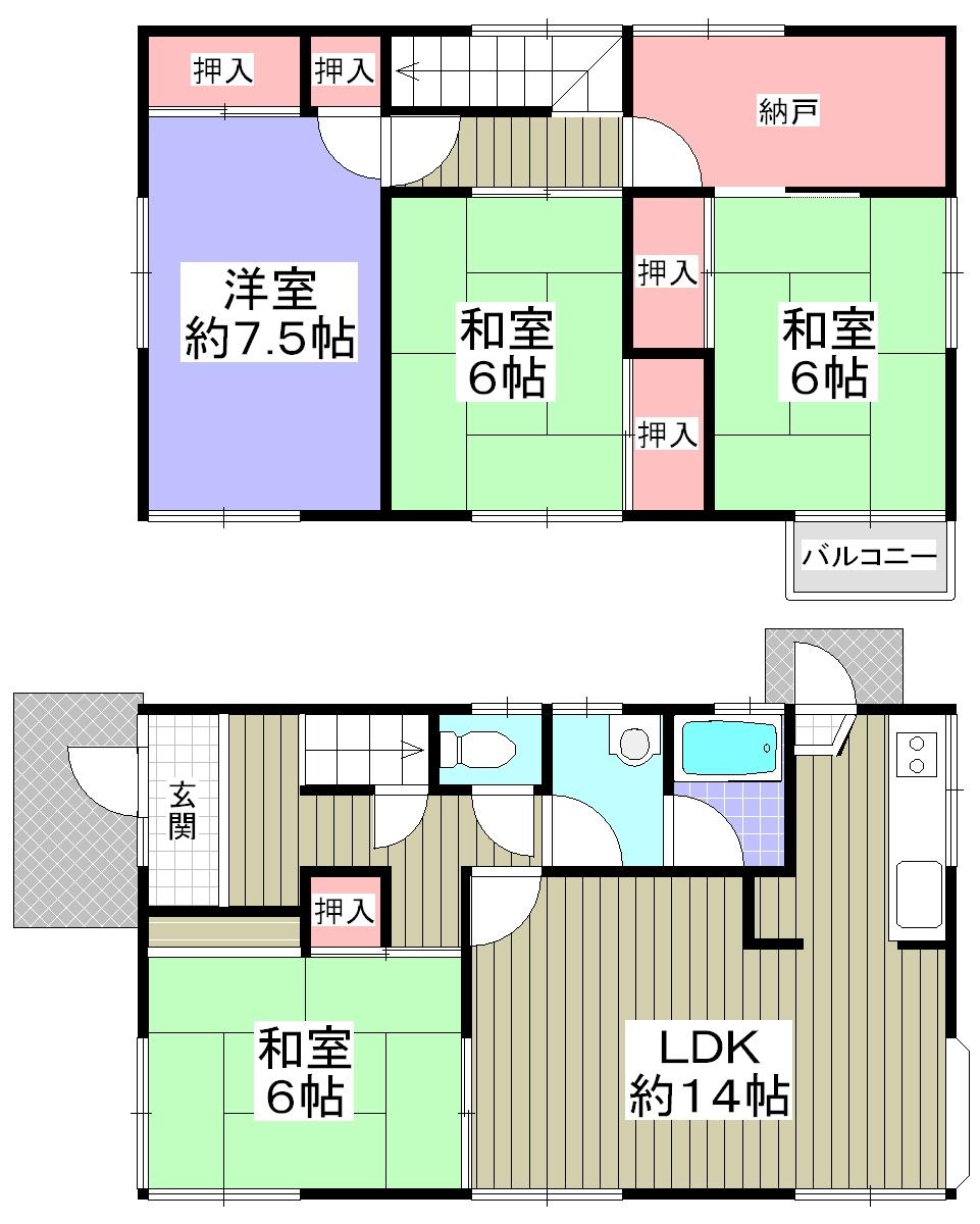 Floor plan. 11.9 million yen, 4LDK, Land area 160.52 sq m , Building area 100.1 sq m