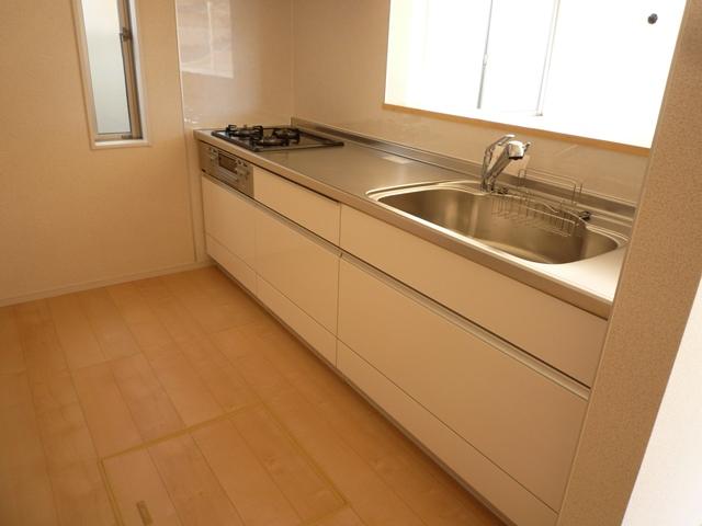 Kitchen. Same construction photo (kitchen) Slide storage type, With built-in water purifier faucet