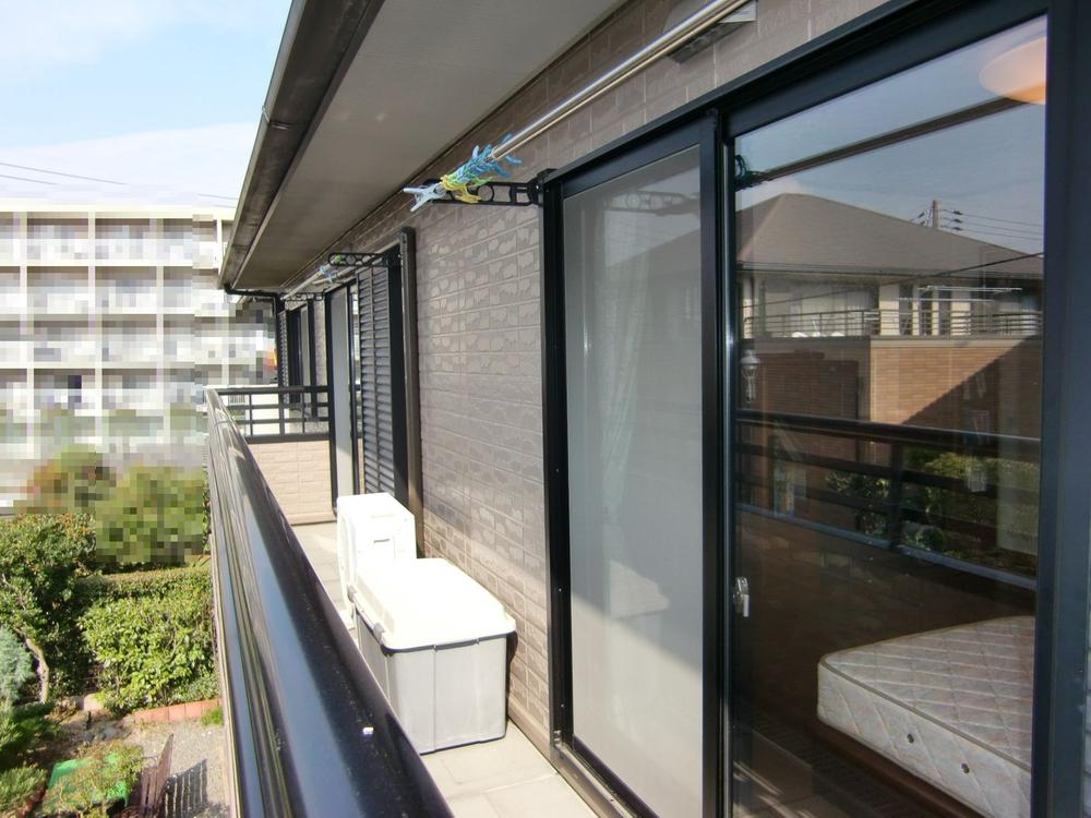 Balcony. Bright, wide balcony facing the south