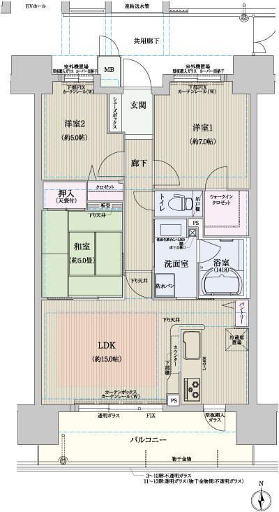 Floor: 3LDK, occupied area: 72.89 sq m, Price: TBD