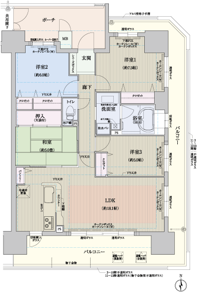 Floor: 4LDK, the area occupied: 91.3 sq m, Price: TBD