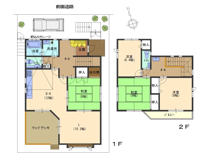 Floor plan. 36,800,000 yen, 4LDK, Land area 154.9 sq m , Building area 123.7 sq m