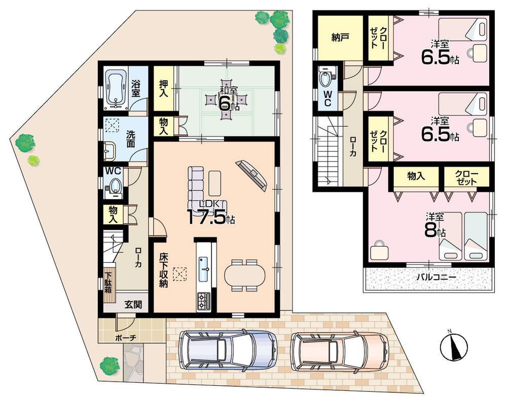 Floor plan. (10 Building), Price 24,800,000 yen, 4LDK+S, Land area 151.8 sq m , Building area 108.13 sq m