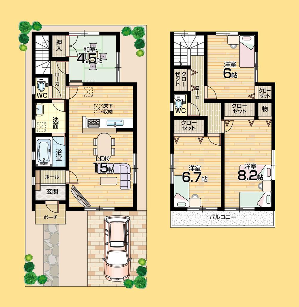 Floor plan. (No. 1 point), Price 24,800,000 yen, 4LDK, Land area 113.3 sq m , Building area 95.98 sq m