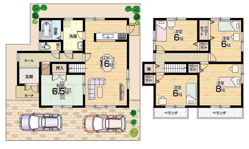 Floor plan. 23.8 million yen, 4LDK, Land area 110.55 sq m , Building area 108.9 sq m floor plan