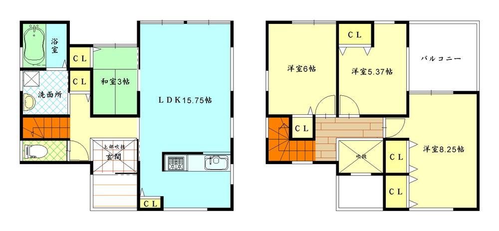 Floor plan. 19,800,000 yen, 4LDK, Land area 100.07 sq m , Building area 89.91 sq m