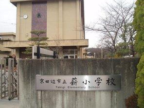 Primary school. Kyotanabe Tatsutakigi to elementary school 898m