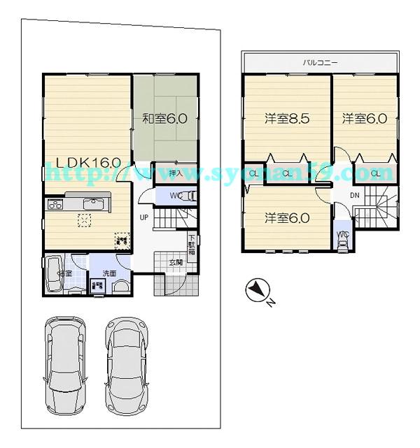 Floor plan. 27,900,000 yen, 4LDK, Land area 134.5 sq m , Building area 97.2 sq m floor plan