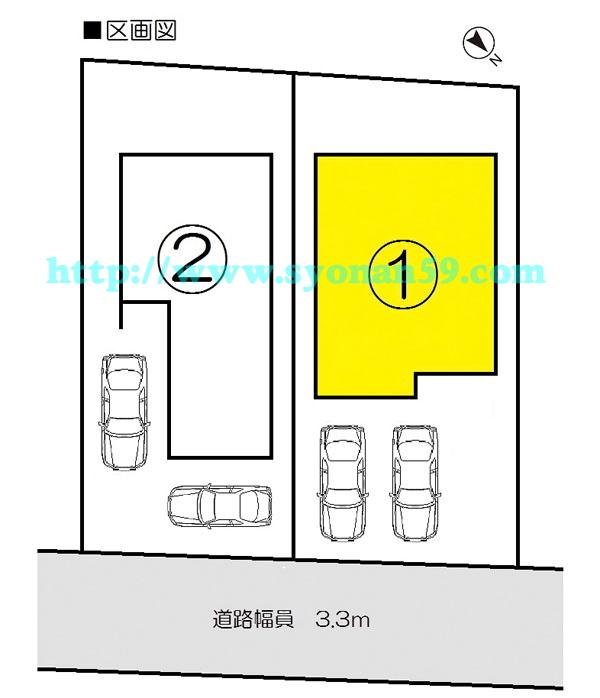 Compartment figure. 27,900,000 yen, 4LDK, Land area 134.5 sq m , Building area 97.2 sq m compartment view