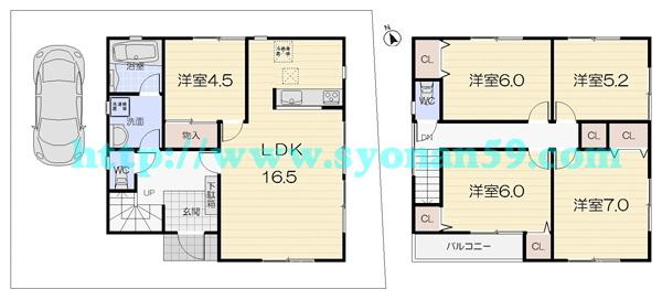 Floor plan. 22,900,000 yen, 4LDK, Land area 120.27 sq m , Building area 103.68 sq m floor plan