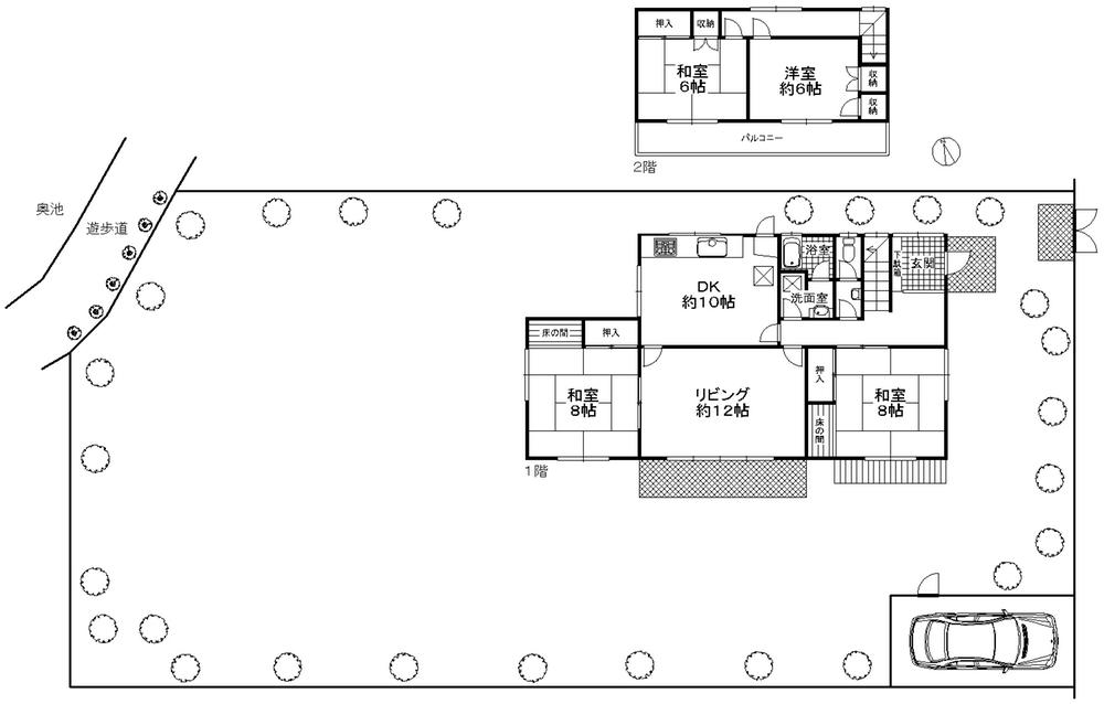Floor plan. 82 million yen, 4LDK, Land area 631.92 sq m , Building area 128.58 sq m