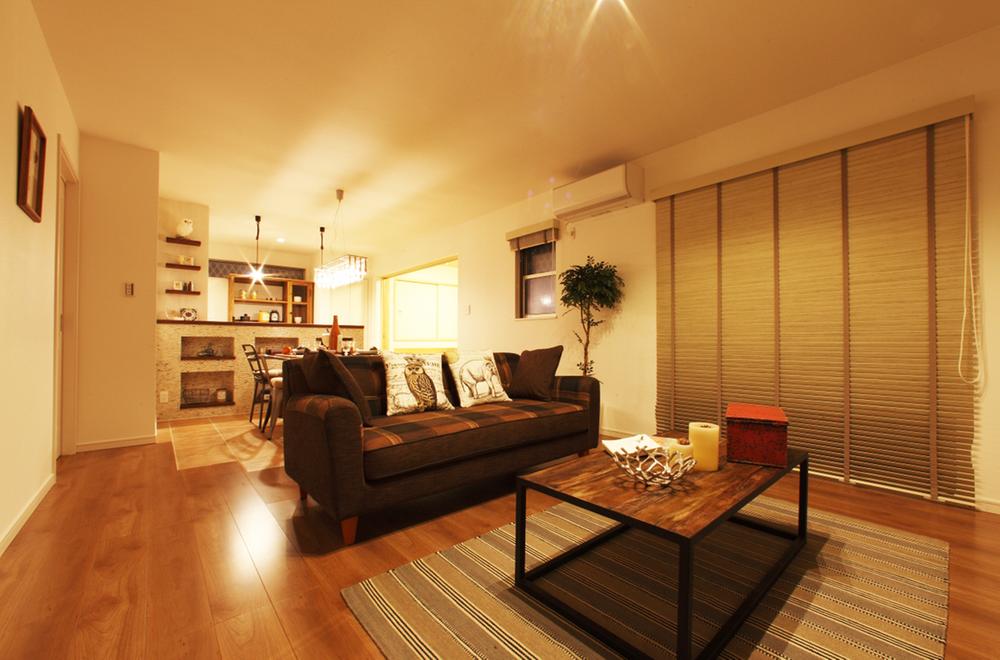 Living. Living room which is connected with the dining is spacious spacious. 