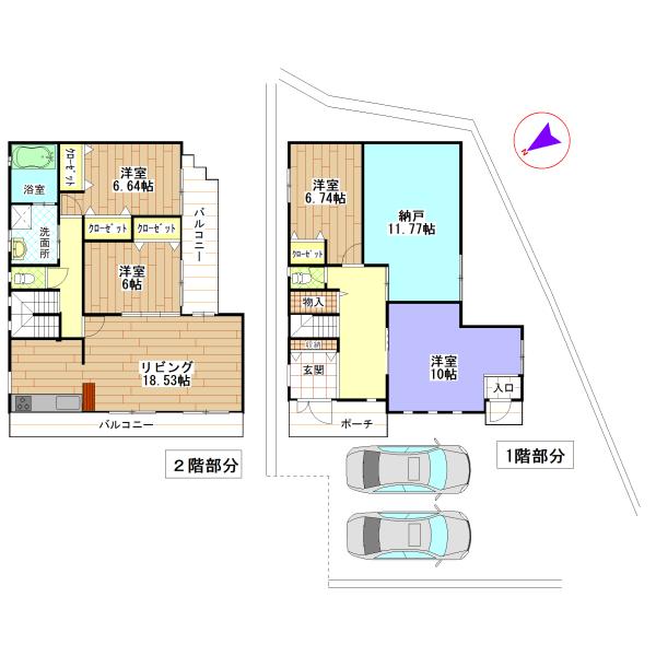 Floor plan. 27,900,000 yen, 4LDK + S (storeroom), Land area 187.43 sq m , Although building area 149.84 sq m 4 room, If you also renovated closet, You can use a 5 room. 