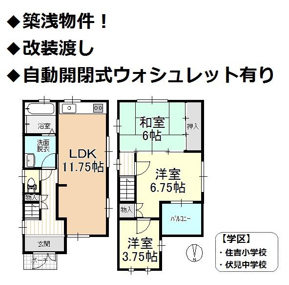 Floor plan. 16.5 million yen, 3LDK, Land area 66.14 sq m , Building area 66.8 sq m floor plan